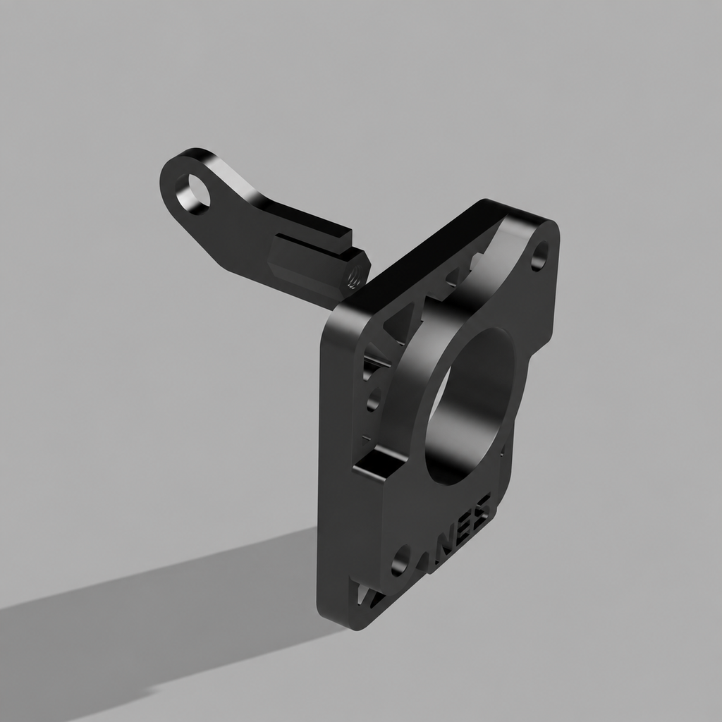 NES E46 brake booster delete CAD render