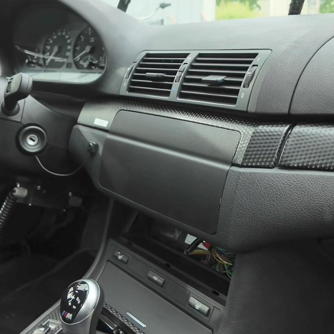 E46 Stereo block off